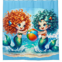 "Mermaid Beach Ball Fun"
