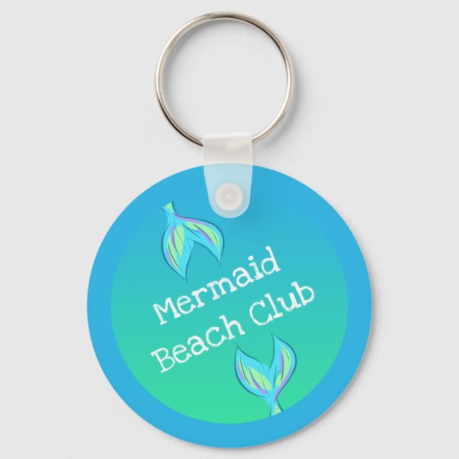 Mermaid Beach Club Keychain (Front)