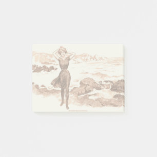 Mermaid Beach Gibson Girl Victorian Antique Post-it Notes