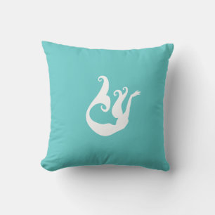 Mermaid ~ Beach House Throw Pillow