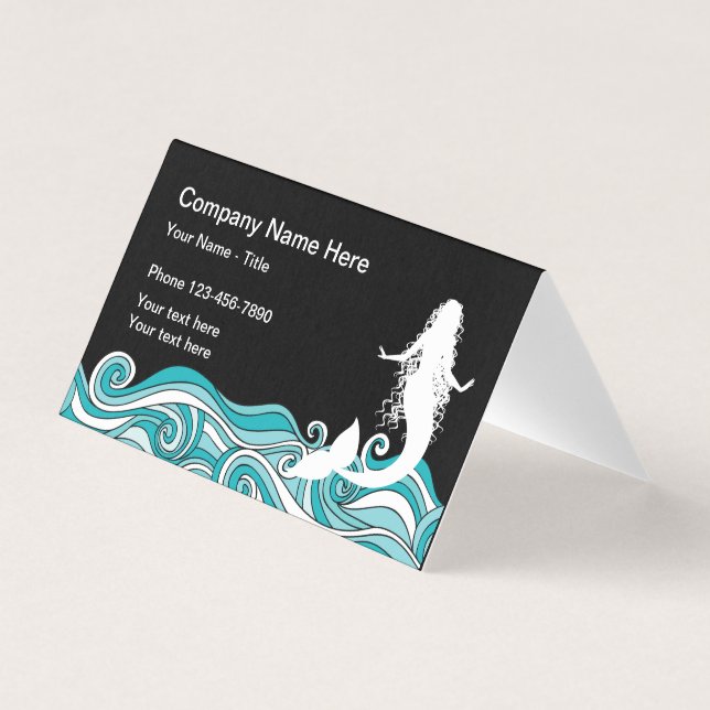 Mermaid Beach Theme Business Card (Front)