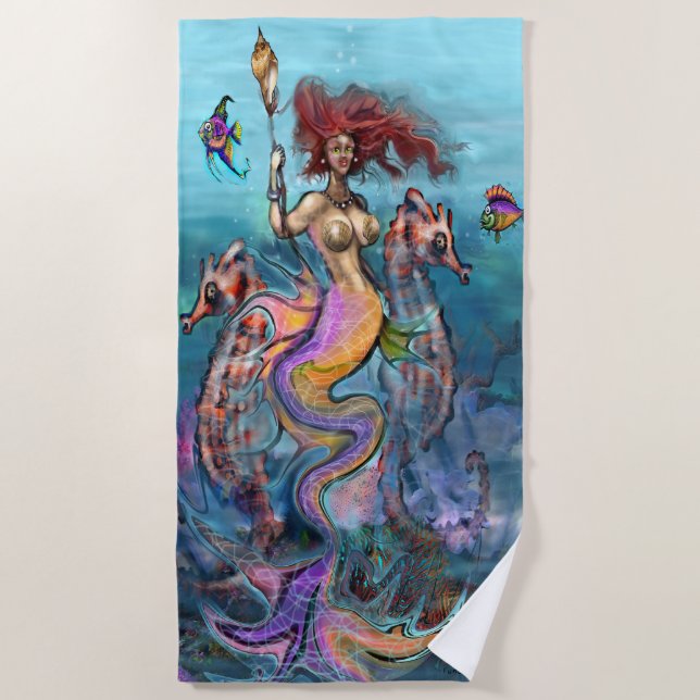 Mermaid Beach Towel (Front)
