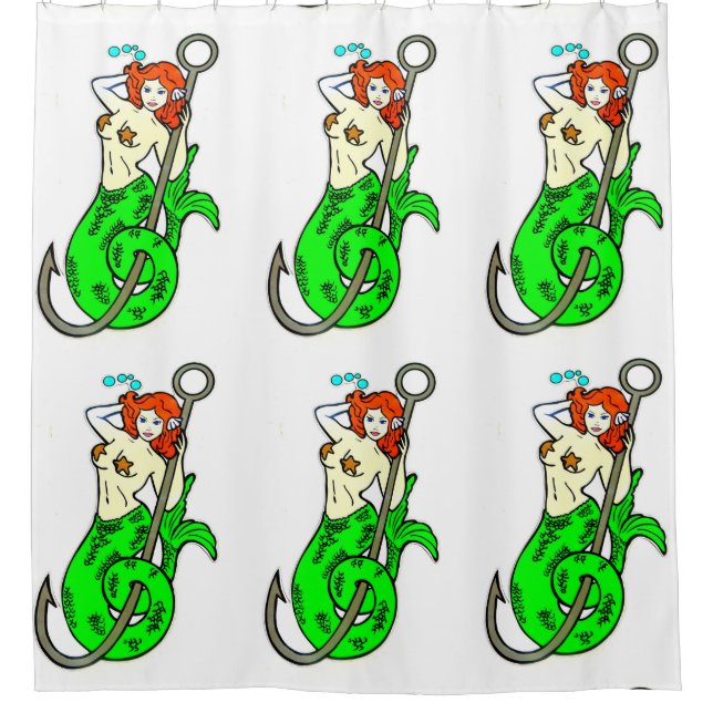 mermaid beauty on a fish hook  pattern (Front)