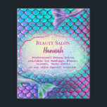 mermaid beauty salon flyer<br><div class="desc">beauty salon flyer</div>