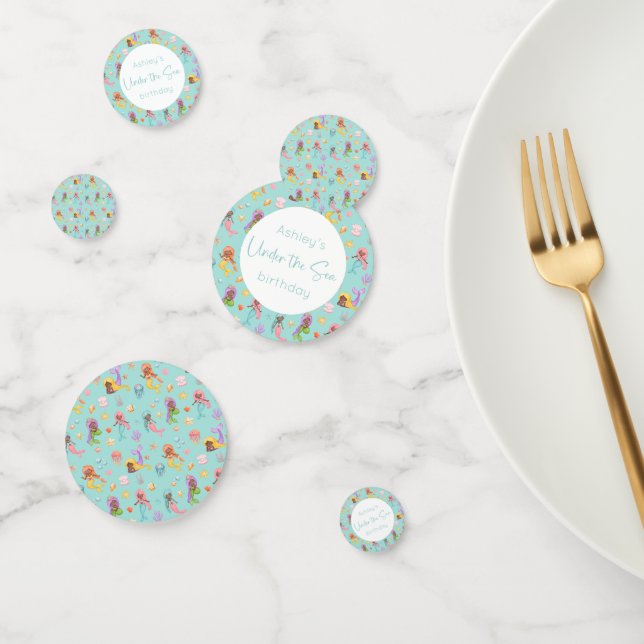 Mermaid Birthday Confetti (Group)