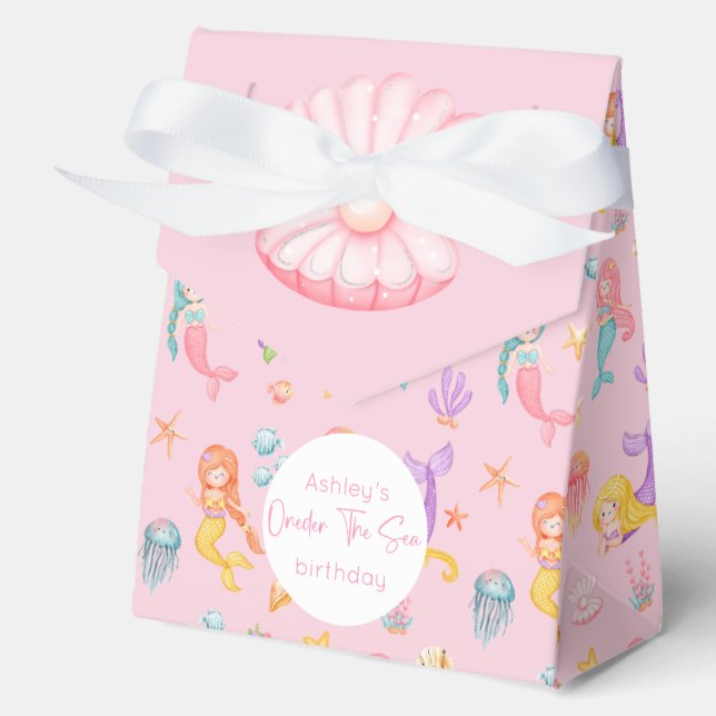 Mermaid Birthday Favour Boxes (Front)