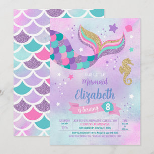 Mermaid Birthday Invitation