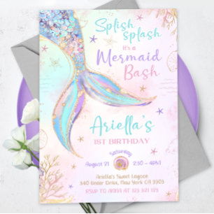 Mermaid Birthday Invitation