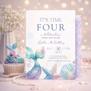 Mermaid Birthday Invitation