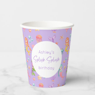 Mermaid Birthday Paper Cups