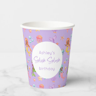 Mermaid Birthday Paper Cups