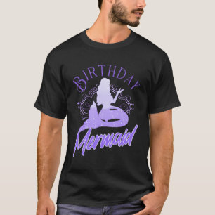 Mermaid Birthday Party Family Matching Mermaid Mom T-Shirt