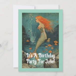 Mermaid Birthday Party Invitation