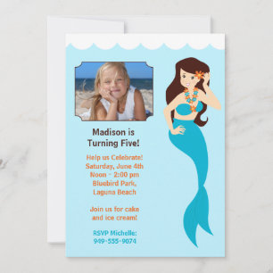 Mermaid Birthday Party Invitation