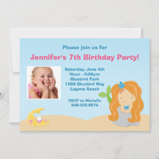 Mermaid Birthday Party Invitation