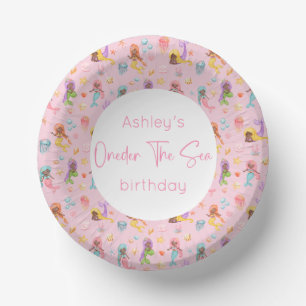 Mermaid Birthday Party Paper Plate