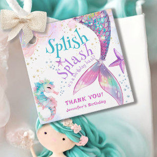 Mermaid Birthday Party Splish Splash Favour Tags