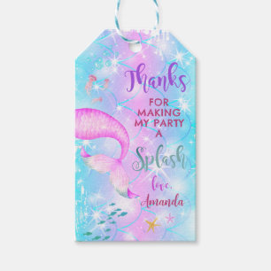 Mermaid Birthday Party Thank You Classic Gift Tags