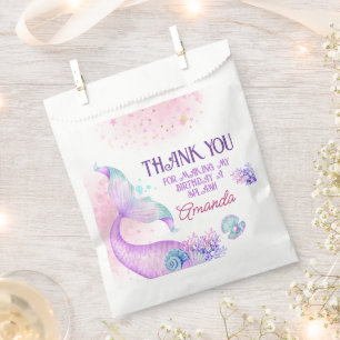 Mermaid Birthday Party Thank You  Favour Bag