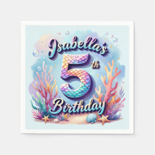 Mermaid Birthday Party – Under the Sea Party  Napkin