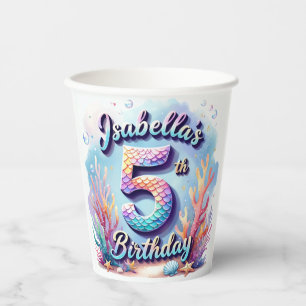 Mermaid Birthday Party – Under the Sea Party  Paper Cups