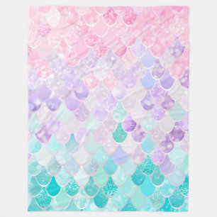 Mermaid Blanket, Fleece for girls bedroom decor