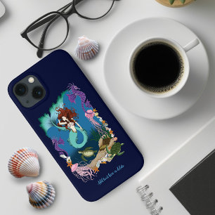 Mermaid Blue Fantasy Friends iPhone 13 Case