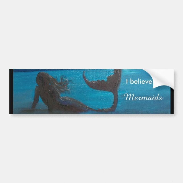 Mermaid Bumper sticker (Front)