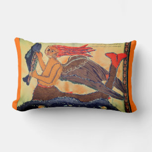 Mermaid by Alexandra Cook Lumbar Pillow