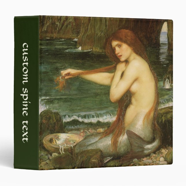 Mermaid by John William Waterhouse Binder (Front/Spine)