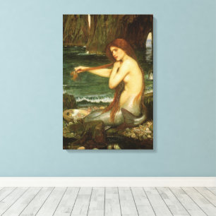 Mermaid by John William Waterhouse Canvas Print