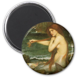 Mermaid by John William Waterhouse Magnet