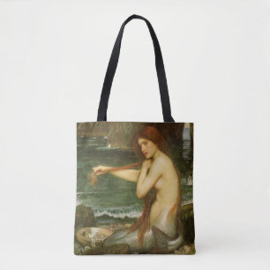 Mermaid by John William Waterhouse Tote Bag