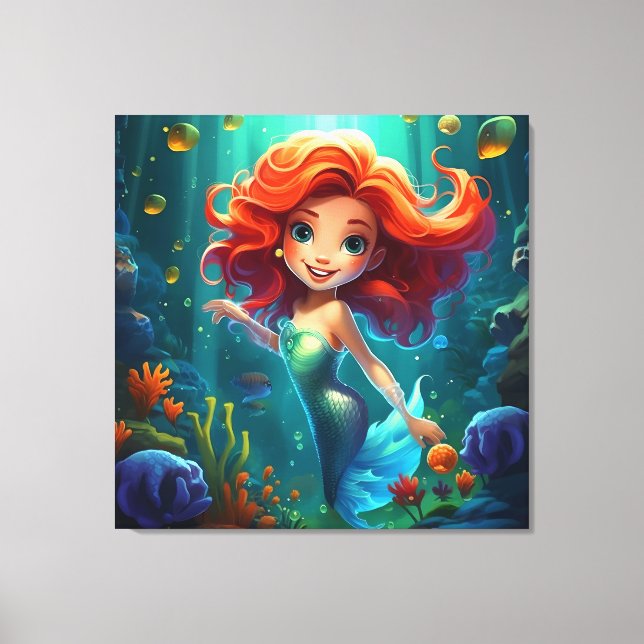 Mermaid Canvas Print (Front)