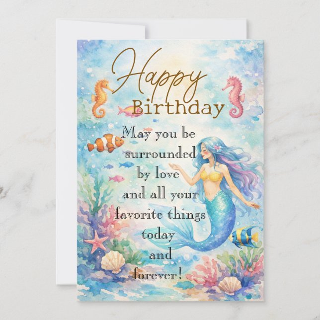 Mermaid Card (Front)