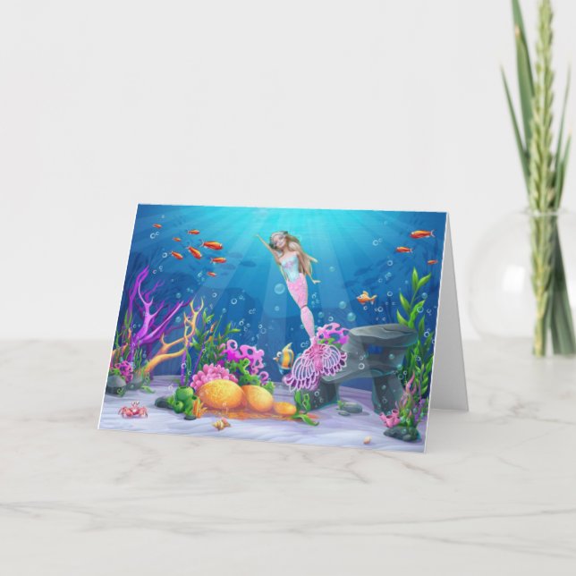 Mermaid card (Front)