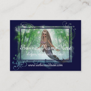 Mermaid Carte de visite :: Belle Blonde Tag D3