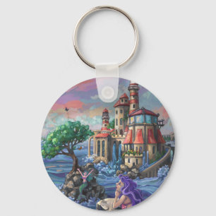 Mermaid Castle Keychain