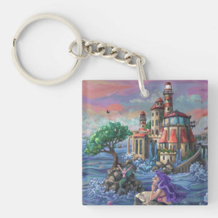 Mermaid Castle Keychain