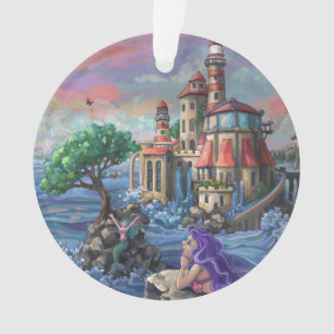 Mermaid Castle Ornament