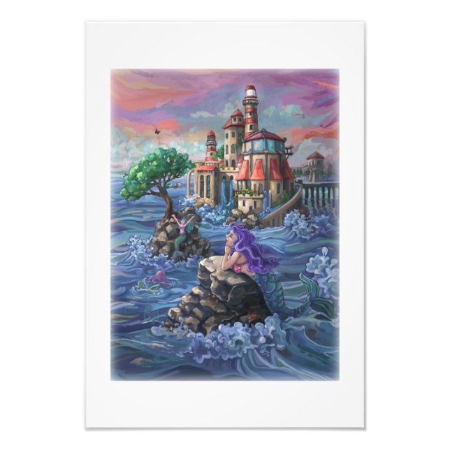 Mermaid Castle Photo Print (Front)