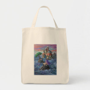 Mermaid Castle Tote Bag