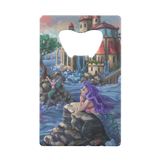 Mermaid Castle Wallet Bottle Opener (Back)