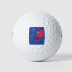 Mermaid Cat Golf Balls