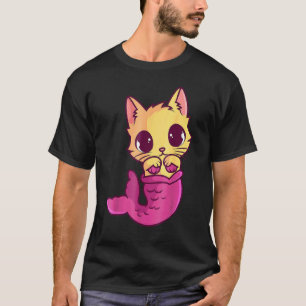 Mermaid Cat Lover Owner Purrmaid Fish Kitten Meowm T-Shirt