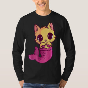 Mermaid Cat Lover Owner Purrmaid Fish Kitten Meowm T-Shirt