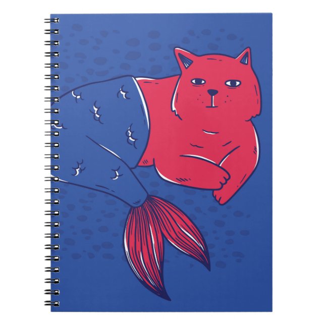Mermaid Cat Notebook (Front)