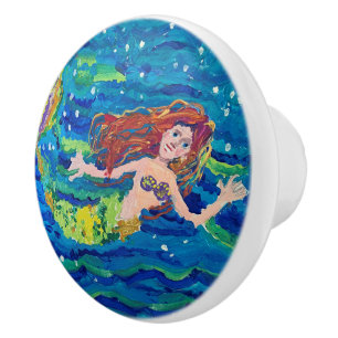 Mermaid Ceramic Knob