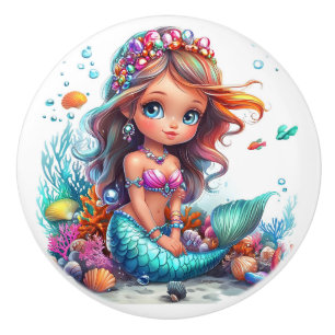 Mermaid Ceramic Knob