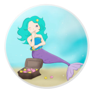 Mermaid Ceramic Knob
